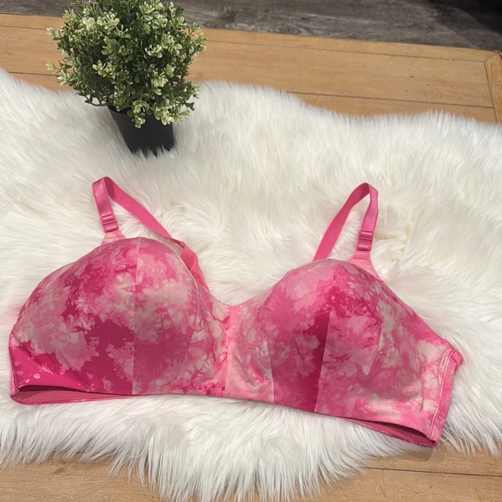Torrid Curve Pink Tie-Dye Women's Bra 48D
